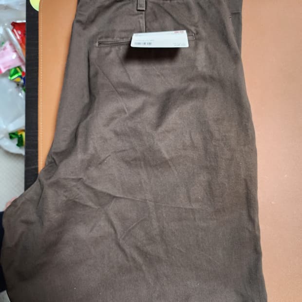 유니클로 스트레이트 치노 팬츠 브라운,그레이 95