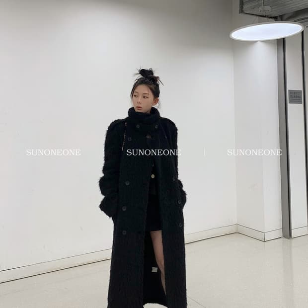 파리지앵바이브 오버핏 롱코트