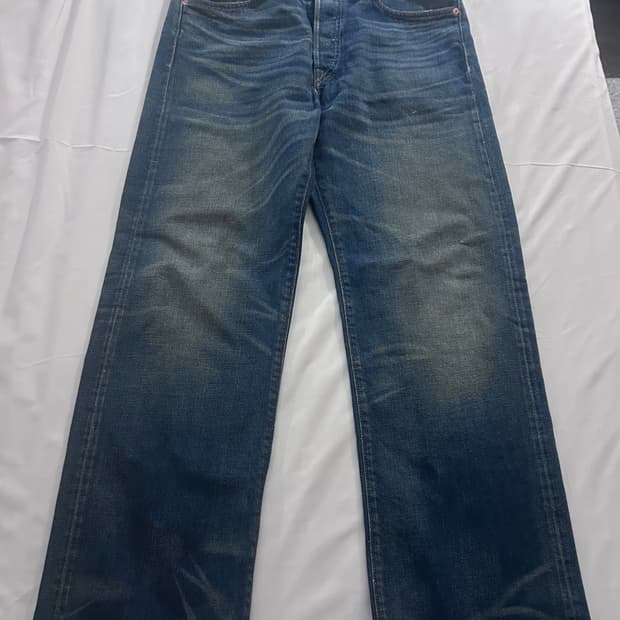 RRL 그랜드폴스 워싱 빈티지 파이브 포켓 데님 33x32