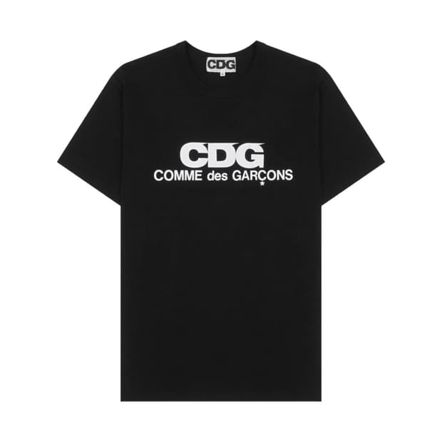 CDG 로고 티셔츠 블랙