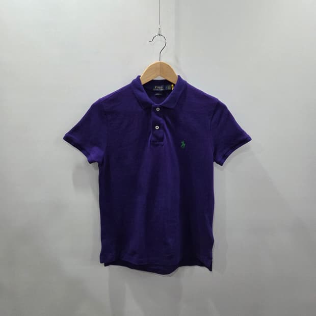 폴로랄프로렌 우먼 피케 카라 반팔티 퍼플 S