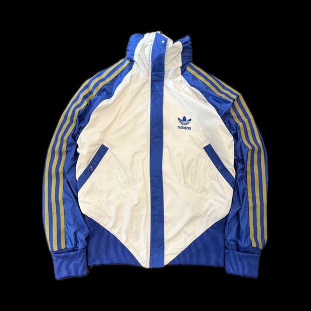 아디다스 우븐 트랙탑 자켓 흰파 85