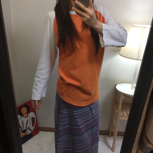 old uniqlo orange T