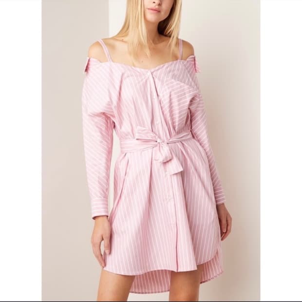 새상품 maje 마쥬 콜드숄더 원피스