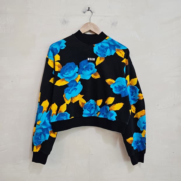 [MSGM] 엠에스지엠 모크넥 크롭 풀오버