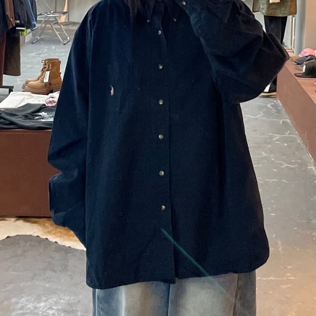 폴로 랄프로렌 네이비 원포켓 셔츠 H1681