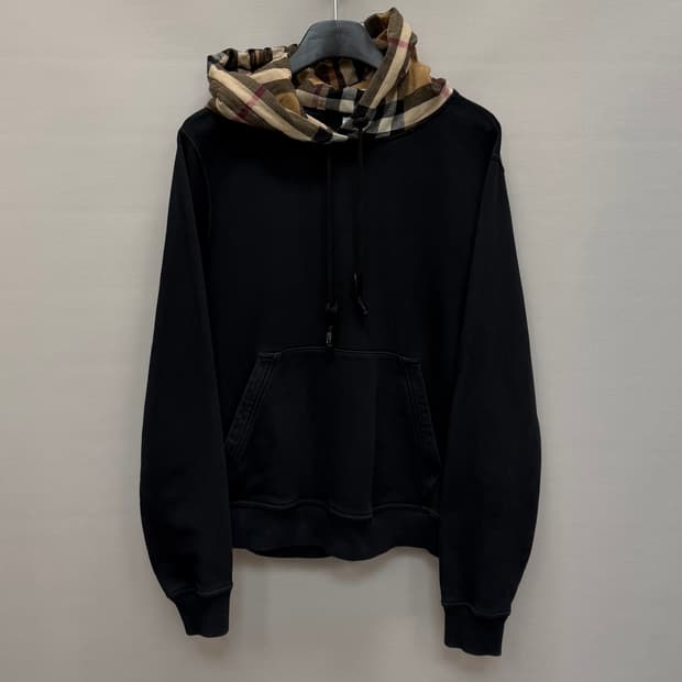 버버리 빈티지 체크 오버사이즈 후드티 ( 여성 오버핏 )