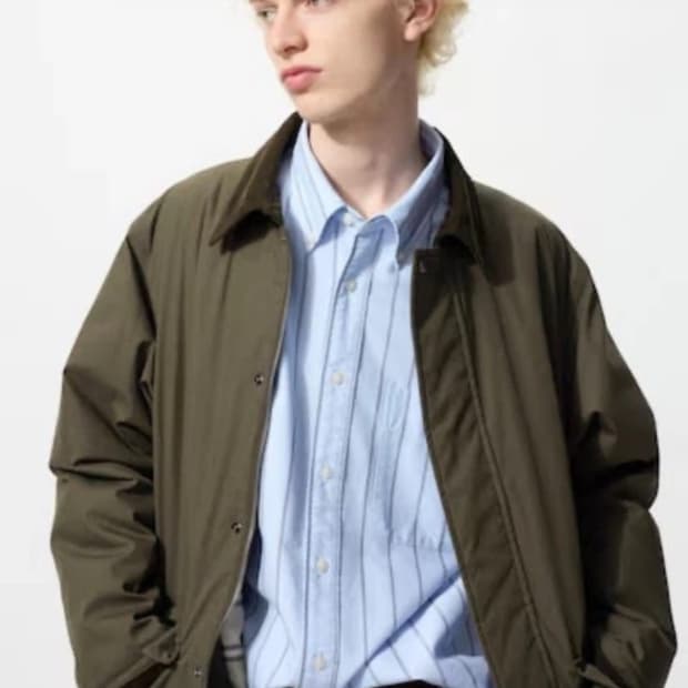 새상품) 유니클로 JW 앤더슨  유틸리티 재킷 올리브 M