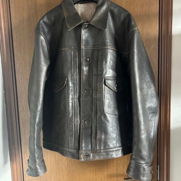 Old joe 파티나 홀스하이드 가죽자켓
