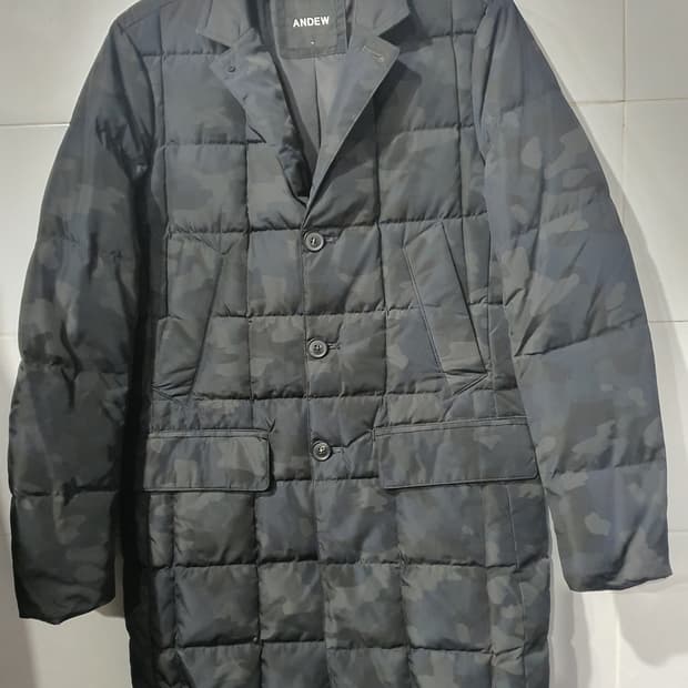 앤듀 다운패딩 하프자켓
