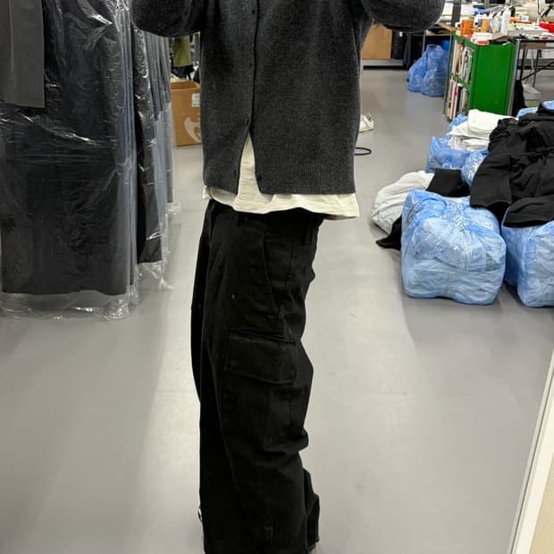 Mudule 머듈 MER 카고 팬츠 noir E fit 블랙