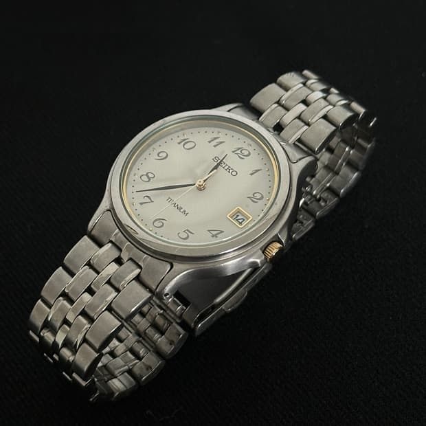 Seiko Vintage 세이코 티타늄 데이트 워치