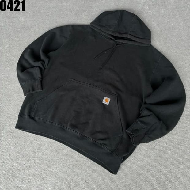 칼하트 블랙 후드티 L