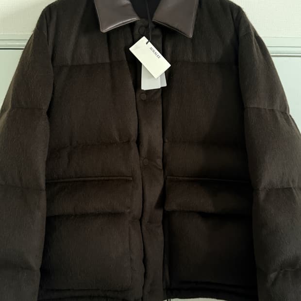 오라리 베이비 카멜 다운 블루종