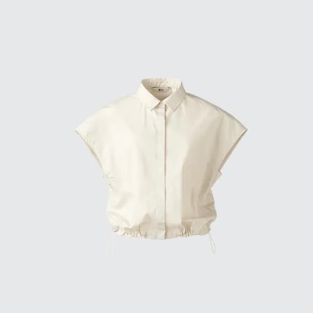 유니클로 C 크롭 반팔 셔츠