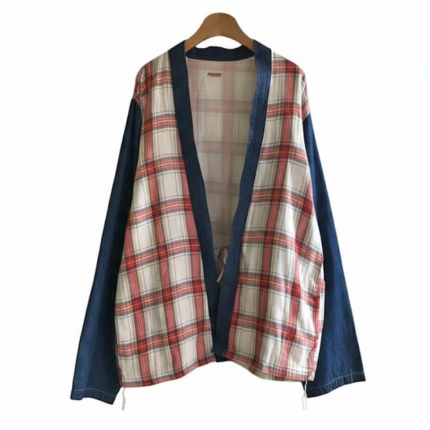 캐피탈 5.5oz 데님 컨트리 체크 카카시 셔츠 3