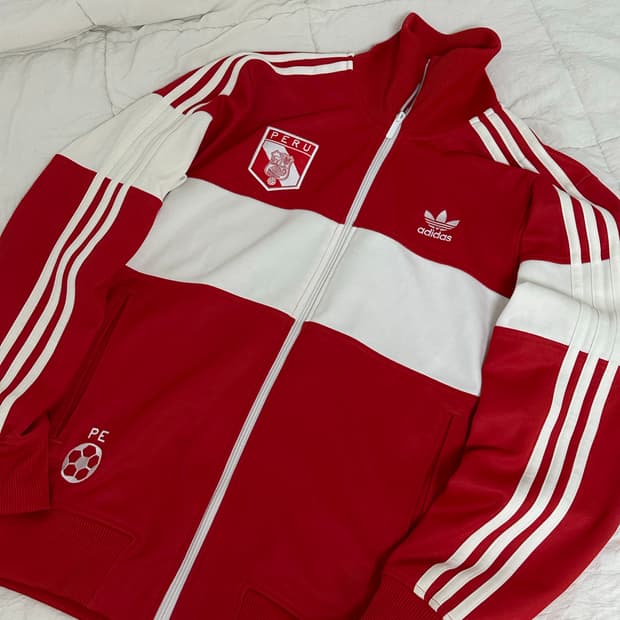 아디다스 파이어버드 페루 국대 져지 트랙탑 라지