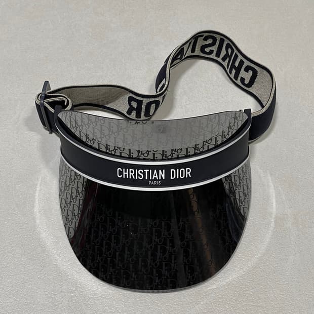 Dior Club V1U Visor Blue Dior Oblique