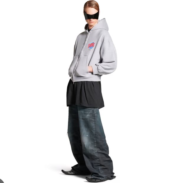 발렌시아가 플래닛어스 후드 집업 티셔츠