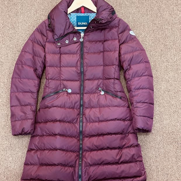 이태리 두노(DUNO) 버건디 롱패딩