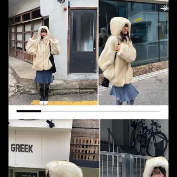 디인터넷 후드 퍼자켓