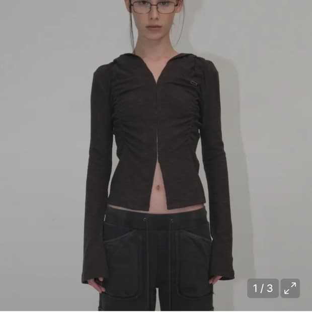 오디너리 홀리데이 SHIRRING HOOD CARDIGAN