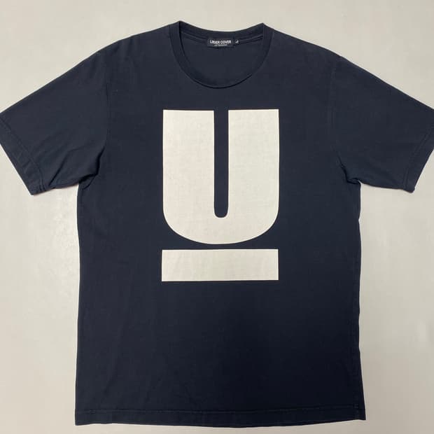 언더커버 U 로고 티셔츠 L