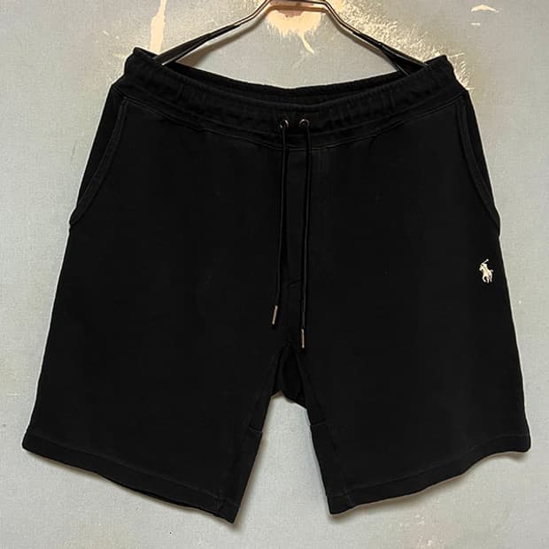 POLO 폴로 남자 스웻쇼츠 져지 블랙 캐주얼 스포츠 운동복 XL 34