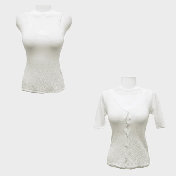 PENDORA 니트 가디건 셋업 66753