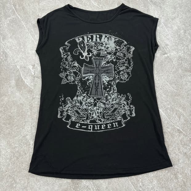 Vintage Cross Logo Sleeveless shirt 