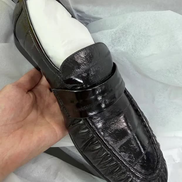 [42]The row(더 로우) soft eel loafer black