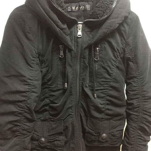 Y2k 펑크 셔링 후드집업 자켓