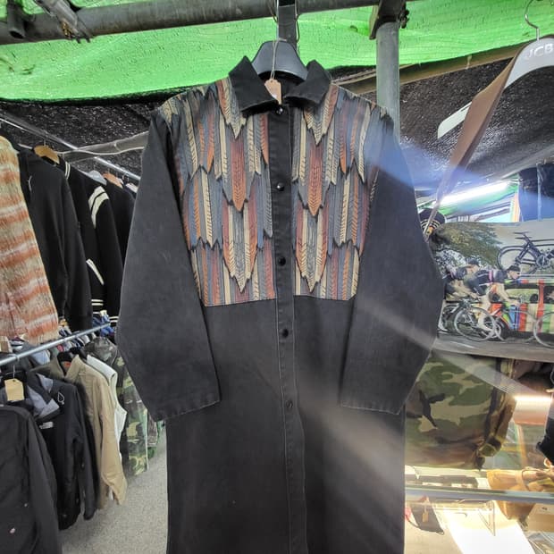 카우보이 깃털 롱코트