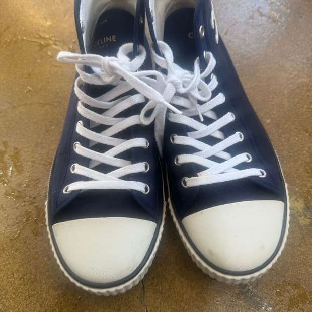 셀린느 하이탑 스니커즈 네이비 39
