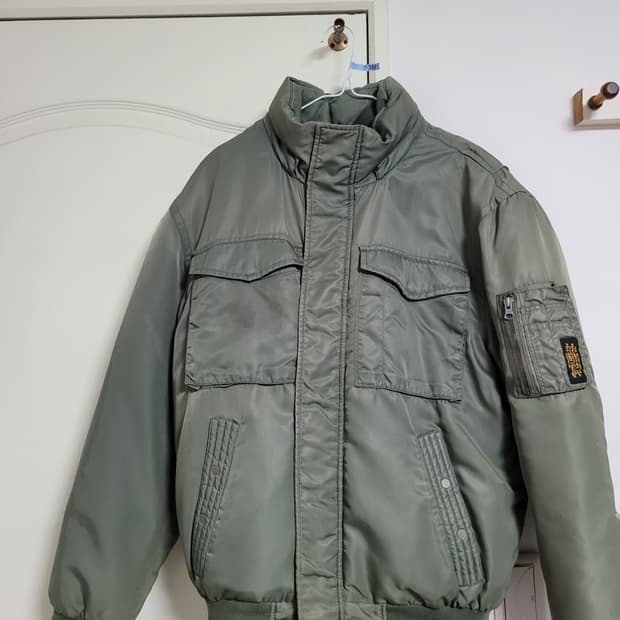 90s 폴로 진스 MA-1 다운 점퍼 자켓