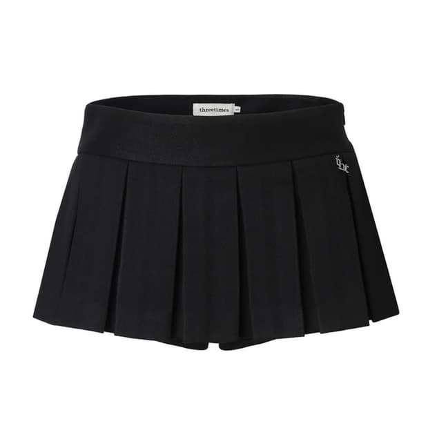 쓰리타임즈 로우 플리츠 스커트 | 애즈온 마뗑킴 보헤미안서울 허그유어스킨