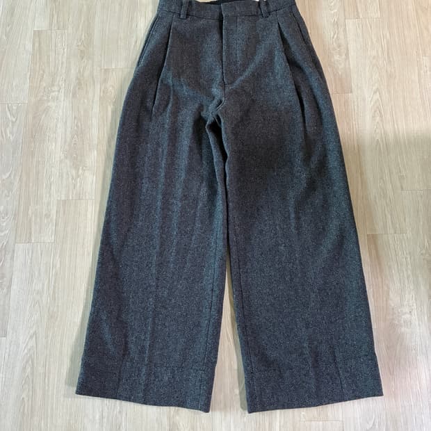 토니웩 딥 턱 와이드레그 트라우저