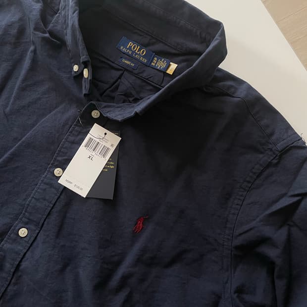 폴로 QR 가먼트다이 옥스포드 셔츠 XL 새상품
