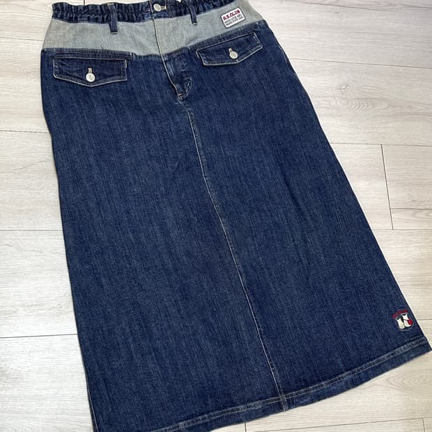 D.S.CLUB 데님 롱스커트