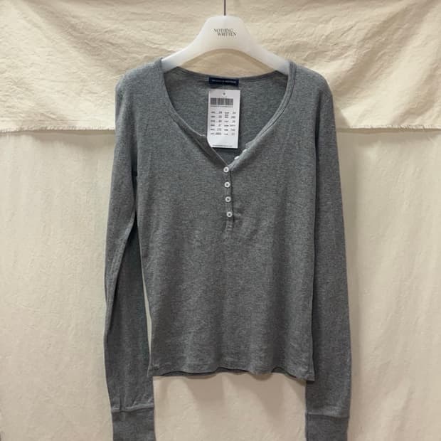 브랜디멜빌 기본티 긴팔 헨리넥