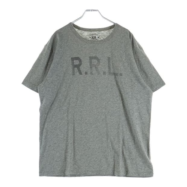 RRL 더블알엘 빈티지 로고 프린트 반팔 티셔츠 그레이