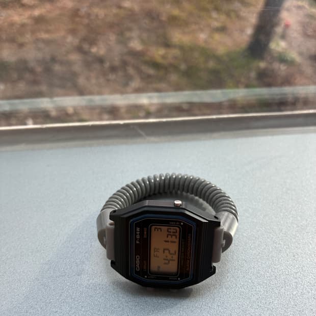 카시오 f84w 사우나시계 커스텀