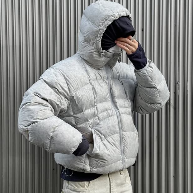 인템포무드 예티 푸퍼 덕다운 패딩 라이트 그레이 L