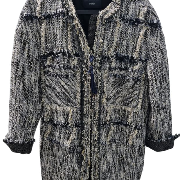 SYSTEM 시스템 간절기 트위드 자켓 55