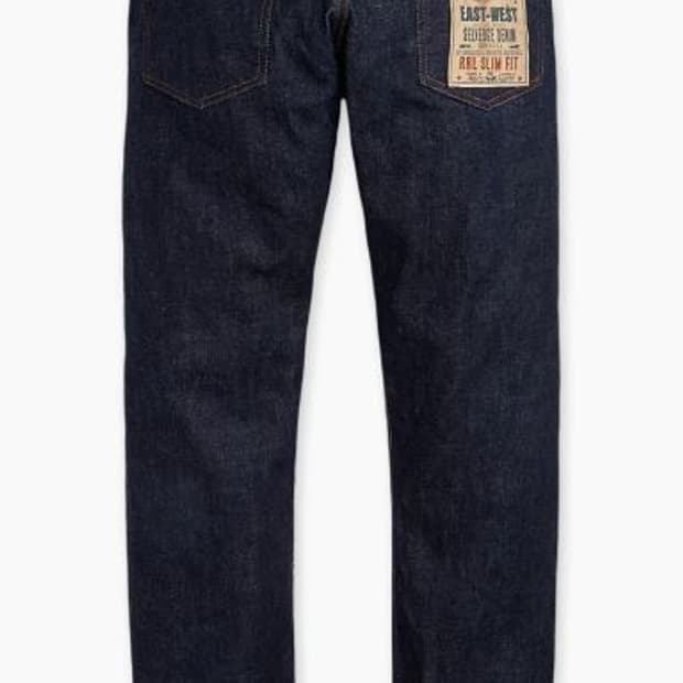 RRL 더블알엘 슬림핏 셀비지진 / 34x32