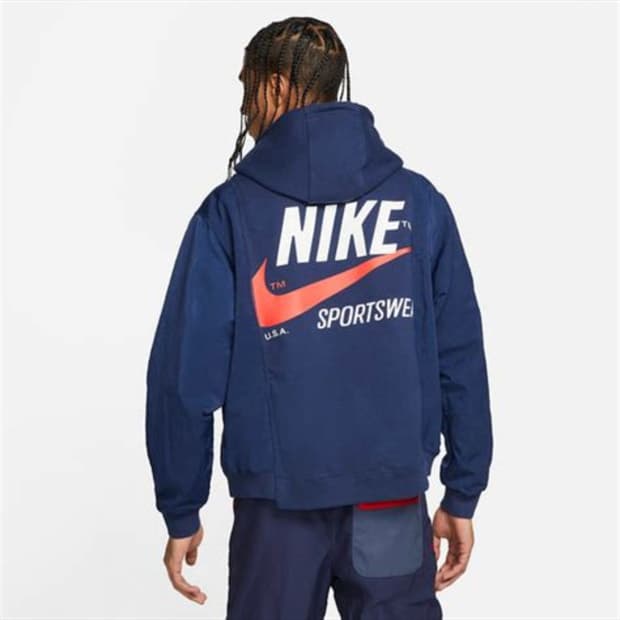 NIKE SPORTSWEAR LOGO HOODIE (DD5700-410)