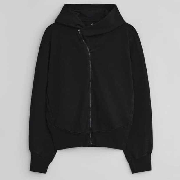 EE CURVED HOODED SWEAT ZIP JACKET