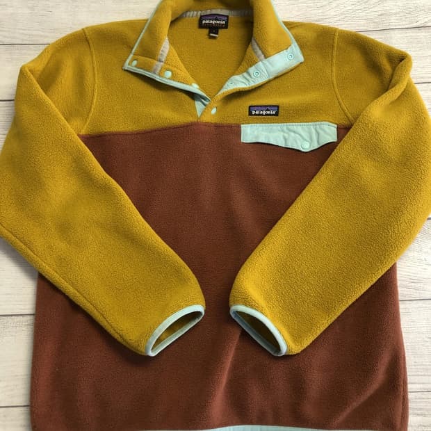 10s 파타고니아 신칠라 스냅-T 옐로우/브라운