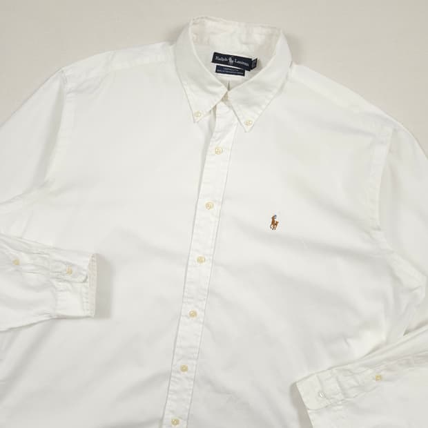 2XL(110) 폴로 랄프로렌 옥스포드 화이트셔츠