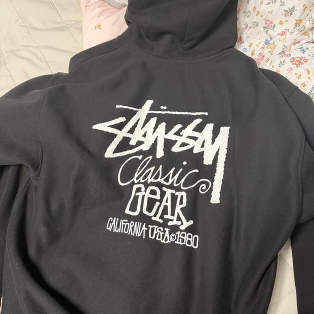 스투시 클래식기어 후드티 xl